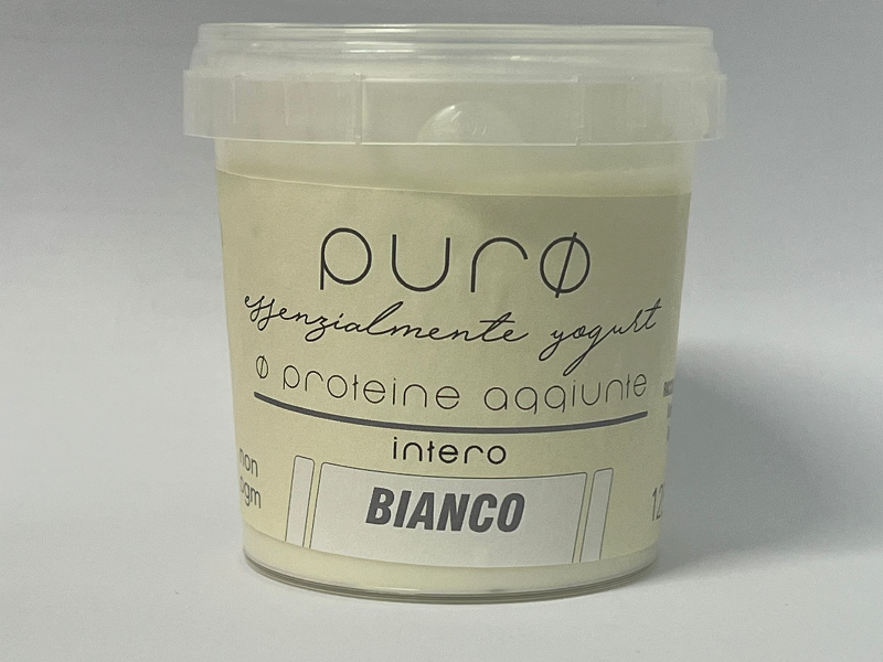 yogurt coagulo intero bianco