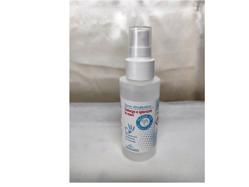 SPRAY IDROALCOLICO 100ml- Detergente e Igienizzante Mani