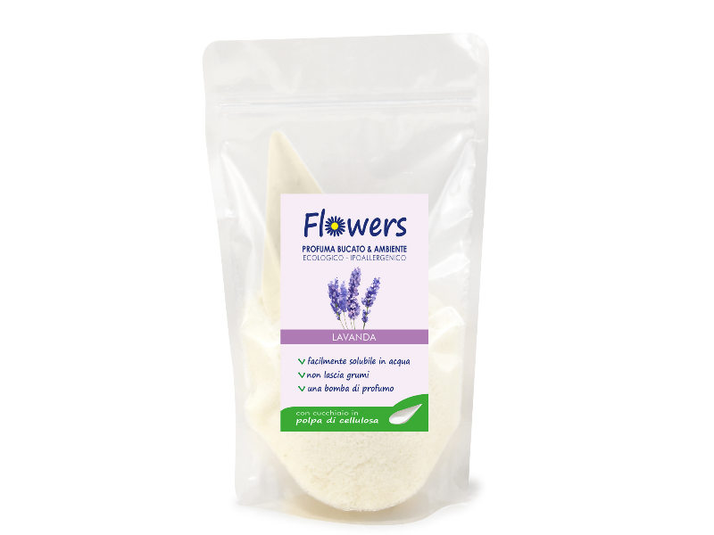 Profuma bucato in polvere ecologico Flowers Lavanda 200g