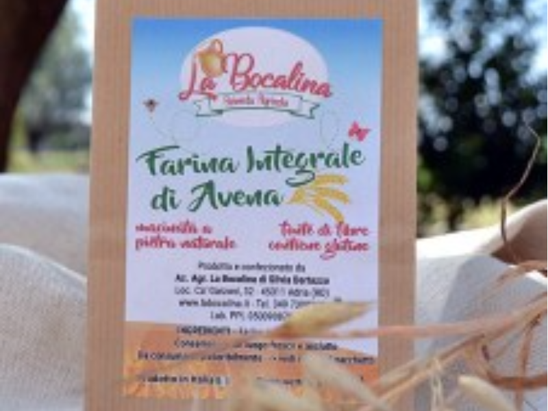 Farina integrale di avena macinata a pietra