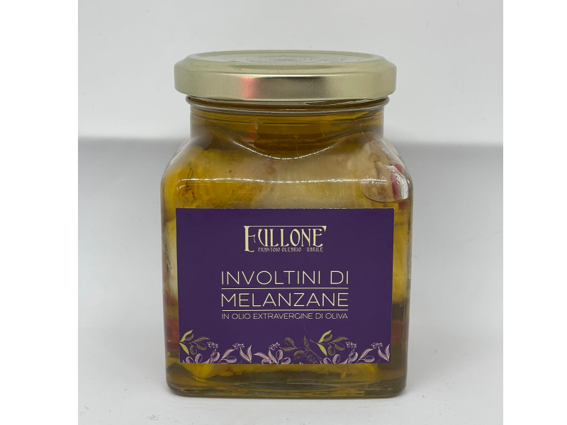 Involtini di melanzane in olio extravergine di oliva Fullone