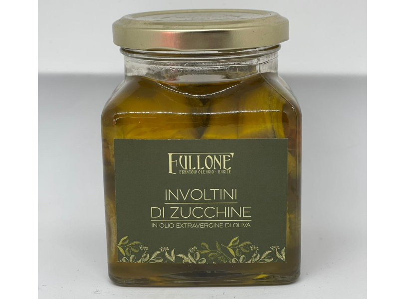 Involtini di zucchine in olio extravergine di oliva Fullone