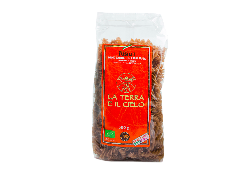 FUSILLI DI FARRO INTEGRALE Triticum dicoccum 500 GR