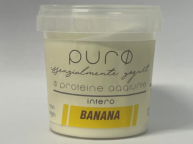 yogurt coagulo rotto banana