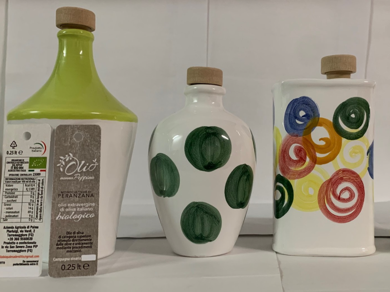 Olio Nonno Peppino Extravergine di Oliva Monocultivar PERANZANA Biologico Italiano- IGP “Olio OTRI Idea Regalo Cartone n 2 Bottiglie 0,50 Lt di Puglia”  Bottiglia 0,50 Lt
