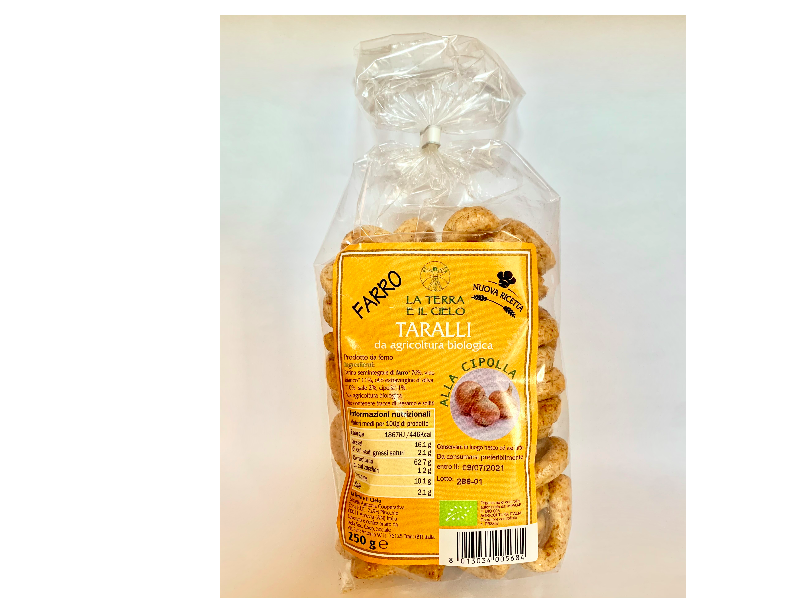 TARALLI FARRO SEMINT. E CIPOLLA GR 250