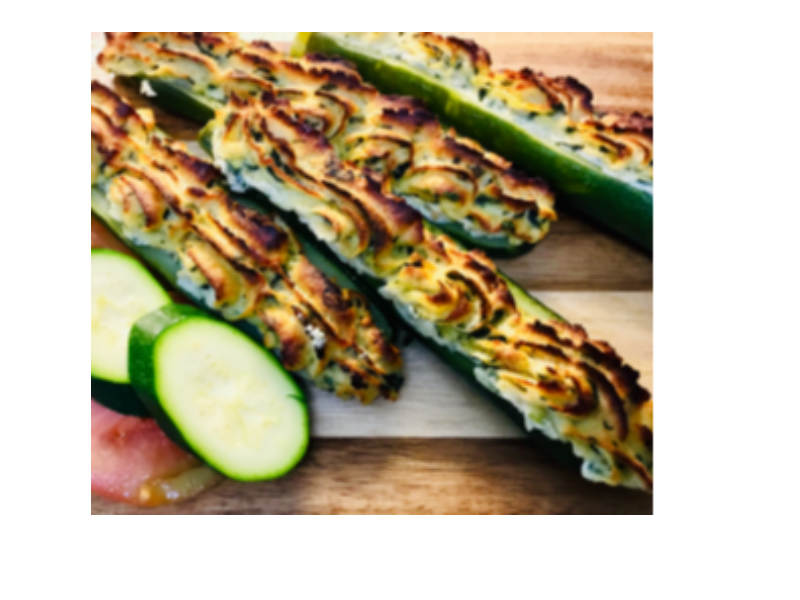 ZUCCHINE RIPIENE DI CARNE E VERDURE