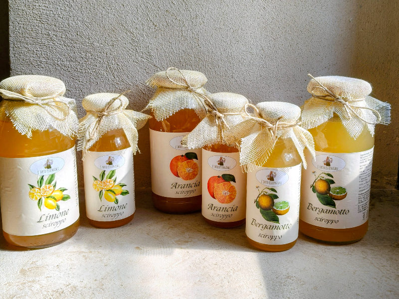Sciroppo di agrumi Bio Calabresi 200 ml  Arancia, Limone, Bergamotto