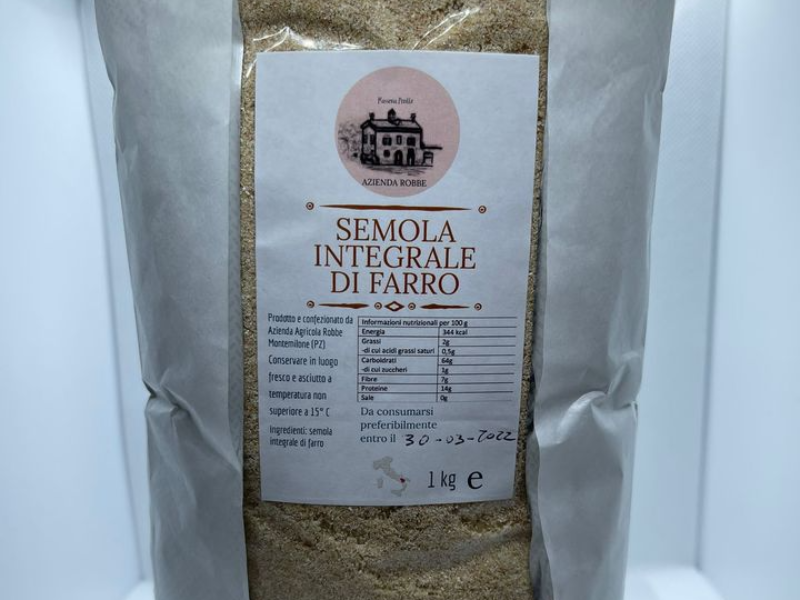 SEMOLA INTEGRALE DI FARRO 1KG O 5 KG