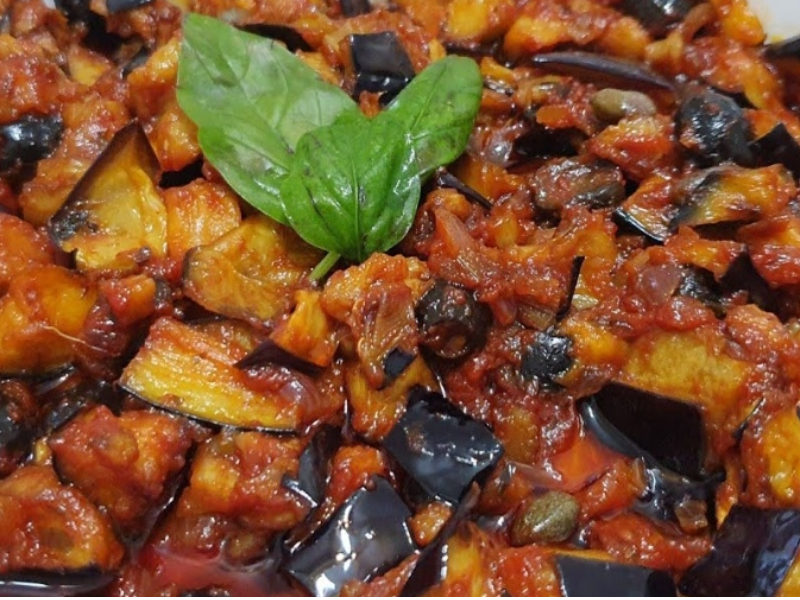 Caponata di melenzane.