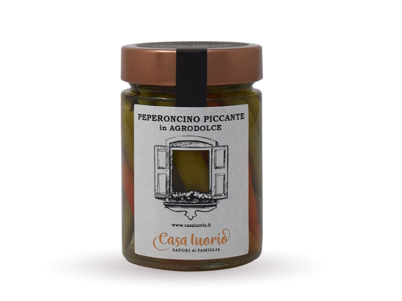 Peperoncini piccanti in agrodolce