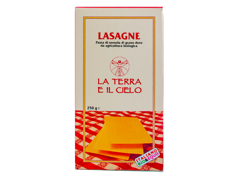 LASAGNE DI SEMOLA DI GRANO DURO TRAFILATE/LAMINATE AL BRONZO GR. 500