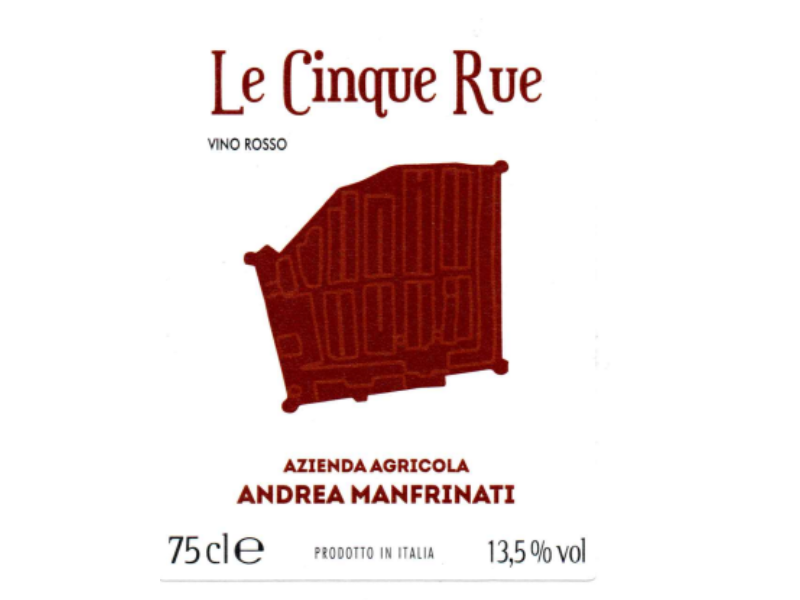 Le Cinque Rue vino rosso