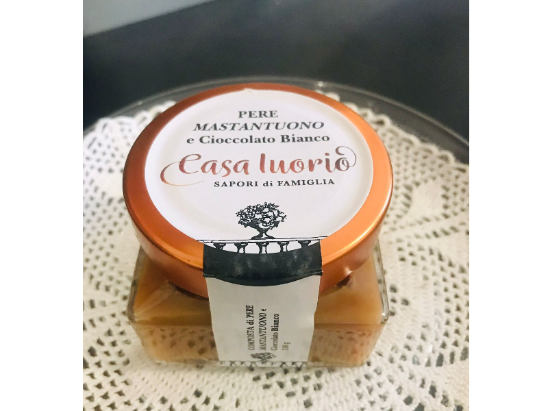 Composta di pere Mastantuono e cioccolato bianco