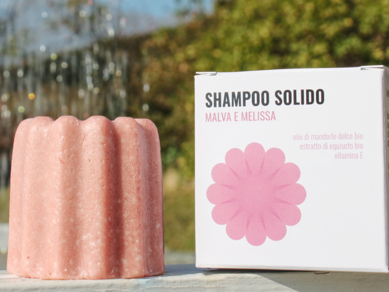 Shampoo solido ' malva e melissa' da 75g