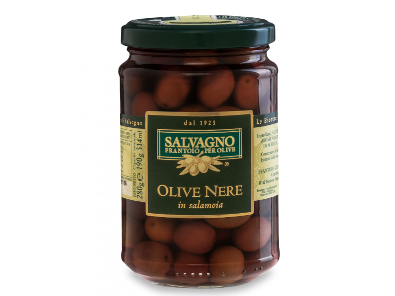 OLIVE NERE IN SALAMOIA - VASETTO GR. 280