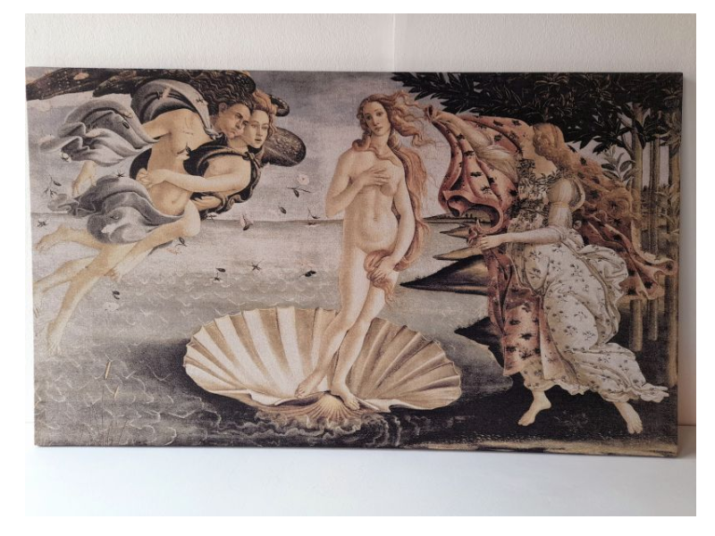 Arazzo “Nascita di Venere” (Botticelli) cm.81x138