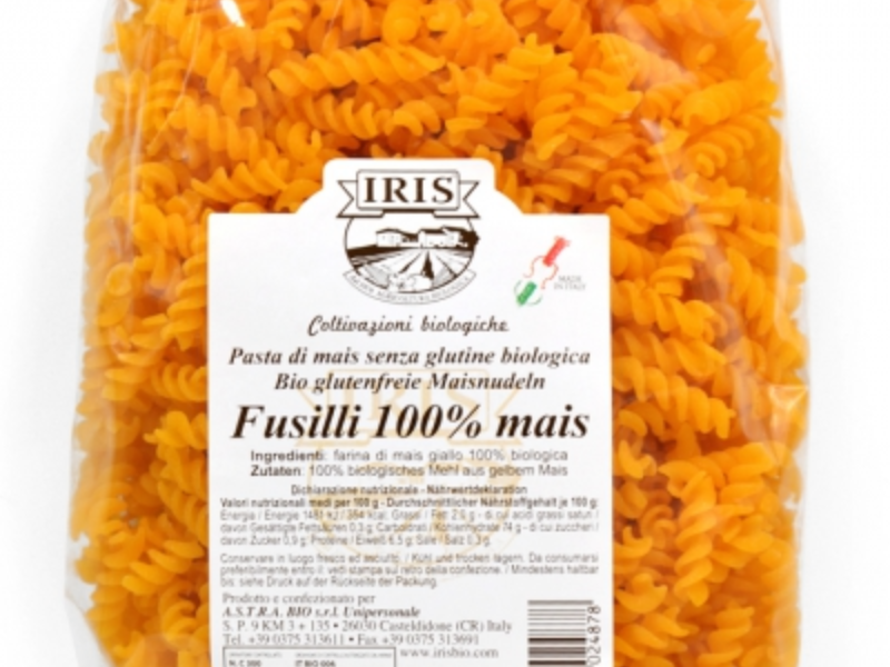 Fusilli 100%mais Iris 500g senza glutine