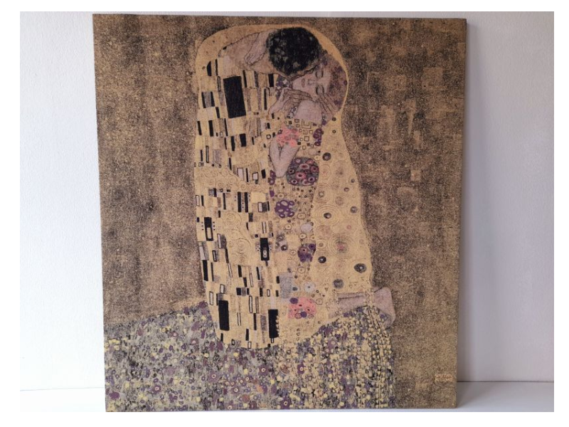 Arazzo “Il Bacio” (G. Klimt) cm.94x103