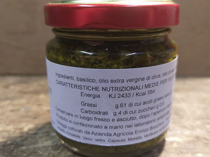 Pesto di basilico senza aglio
